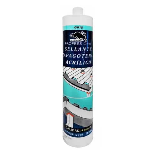 Silicona tapagoteras gris 280ml
